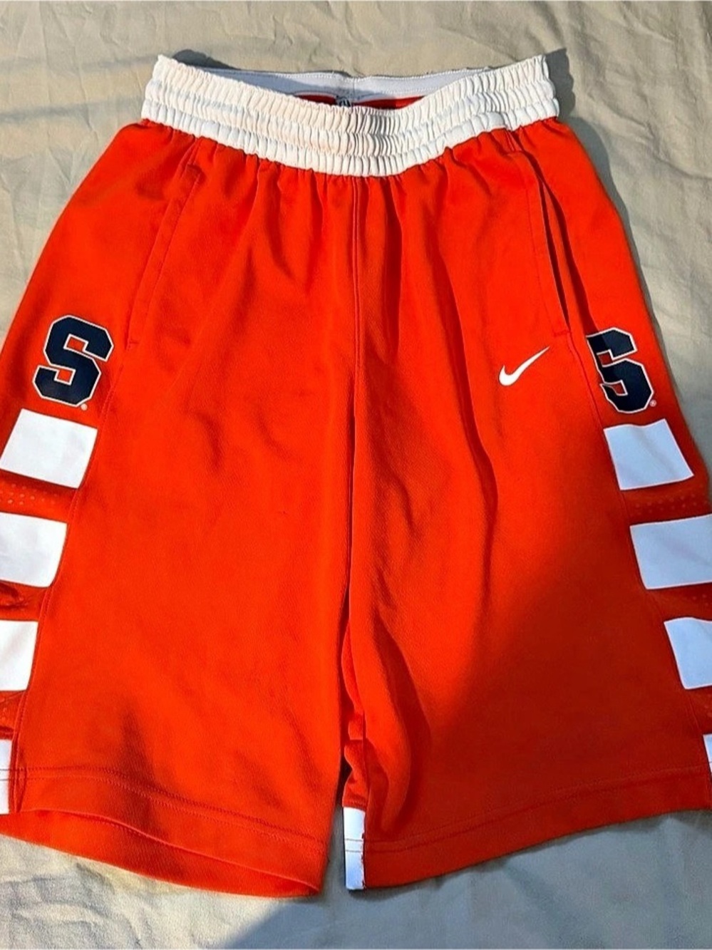 Nike Team Authentic Syracuse Orange Basketball Shorts, Large